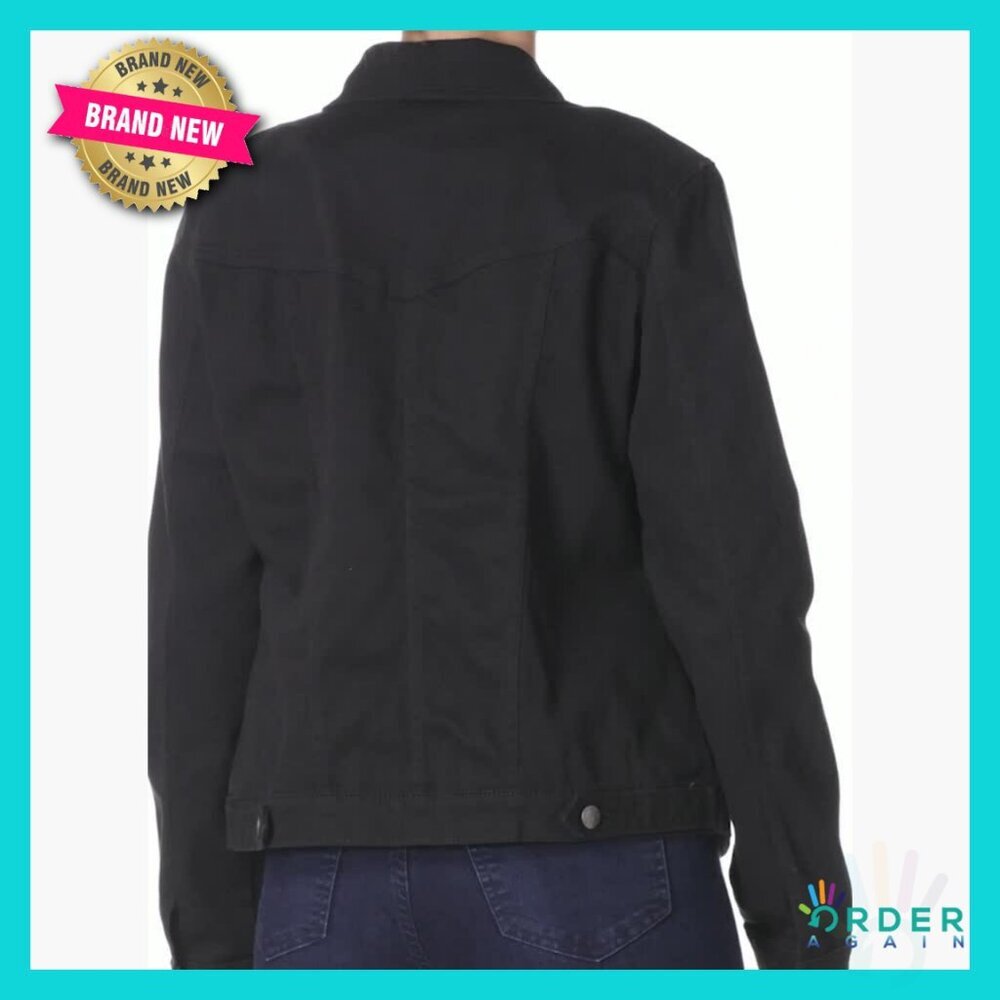 Classic Denim Jacket Stretch Aviator Style Lightweight Versatile Chic - Picture 7 of 7